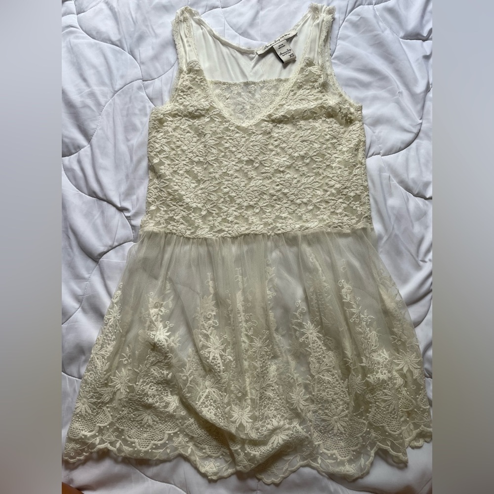 American Rag Cie Lace Mini dress sheer